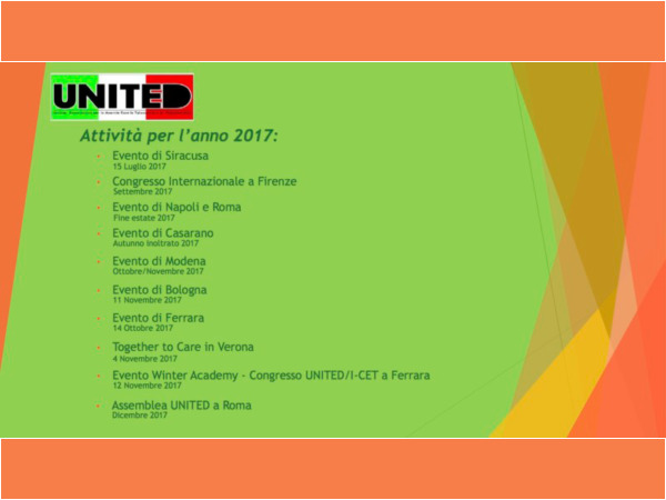 Aggiornamento attività United - 29 luglio 2017 - Slide 5